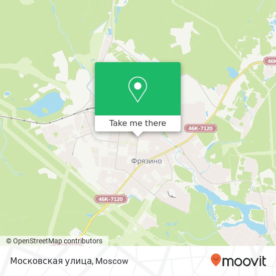 Московская улица map