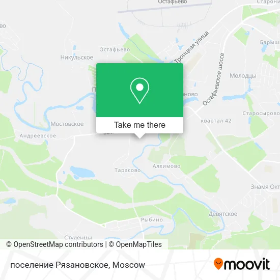 поселение Рязановское map
