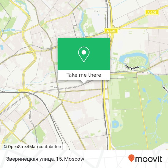 Зверинецкая улица, 15 map