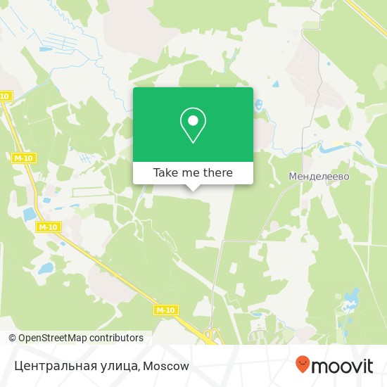 Центральная улица map