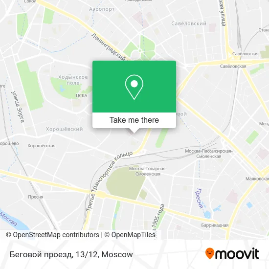 Беговой проезд, 13/12 map