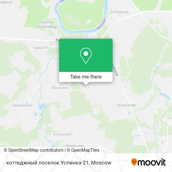 коттеджный поселок Успенка-21 map