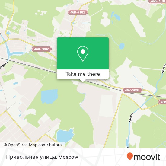 Привольная улица map