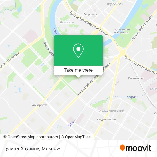 улица Анучина map