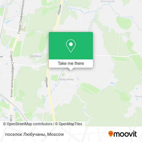 поселок Любучаны map