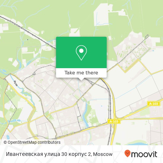 Ивантеевская улица 30 корпус 2 map