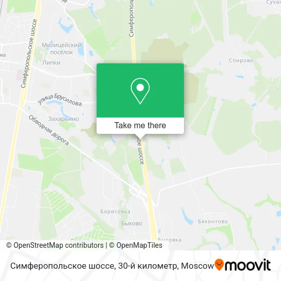 Симферопольское шоссе, 30-й километр map