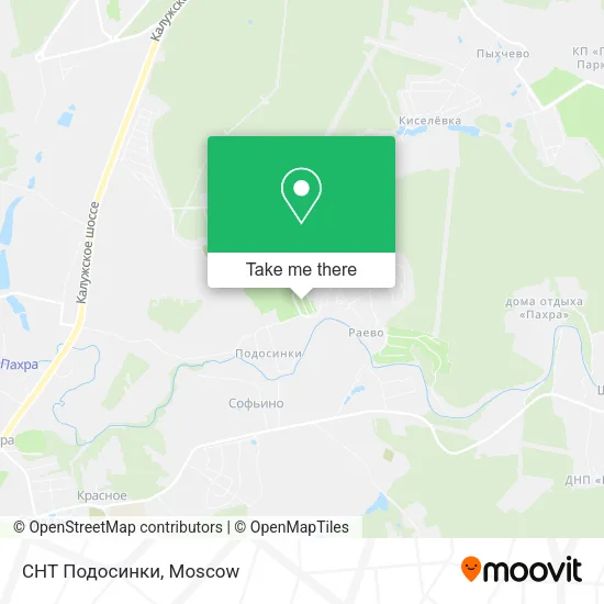 СНТ Подосинки map