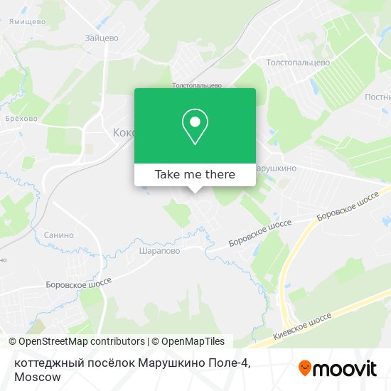 коттеджный посёлок Марушкино Поле-4 map
