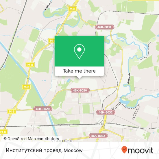 Институтский проезд map