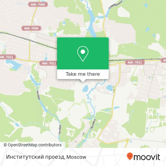 Институтский проезд map