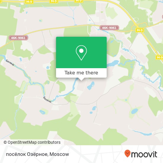 посёлок Озёрное map