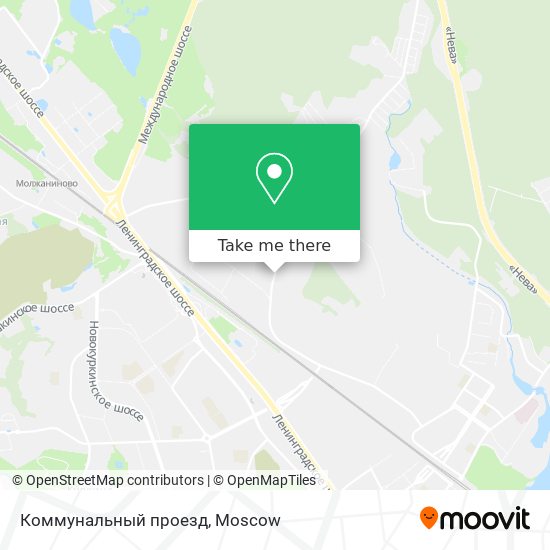 Коммунальный проезд map