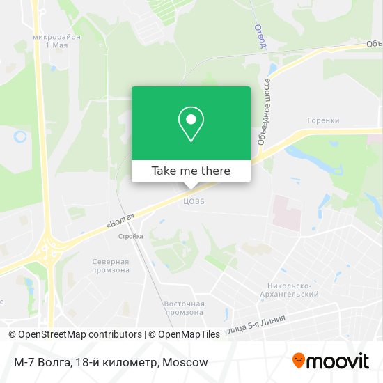 М-7 Волга, 18-й километр map