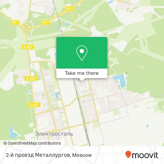 2-й проезд Металлургов map