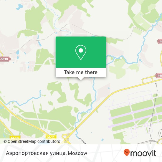 Аэропортовская улица map