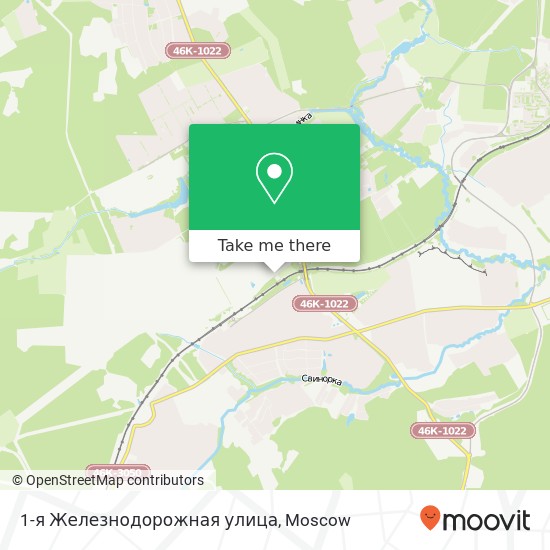 1-я Железнодорожная улица map