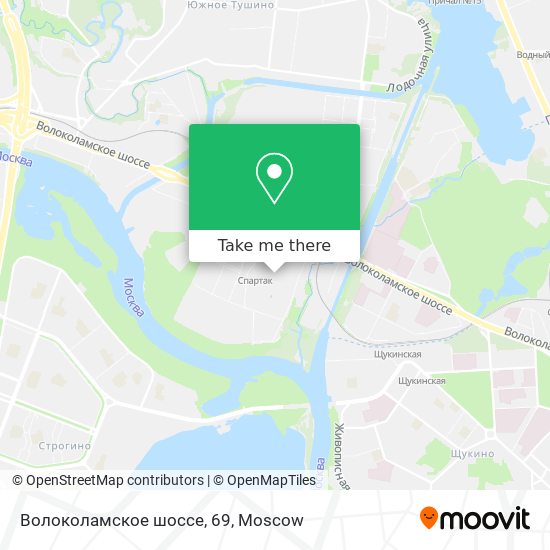 Волоколамское шоссе, 69 map