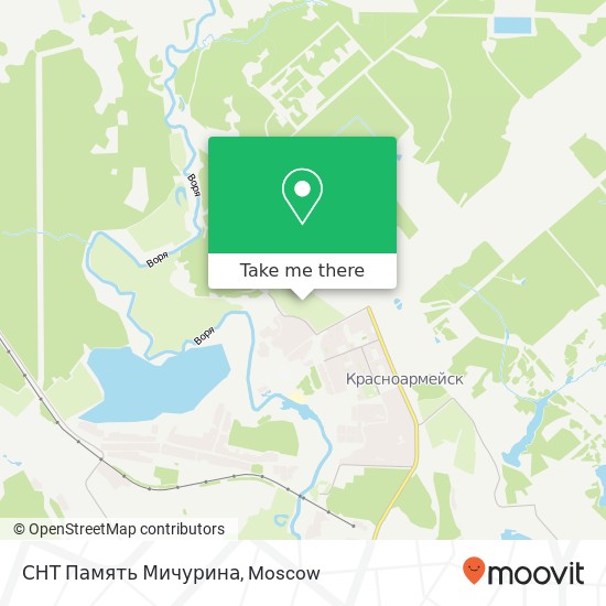 СНТ Память Мичурина map