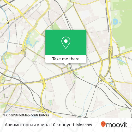 Авиамоторная улица 10 корпус 1 map