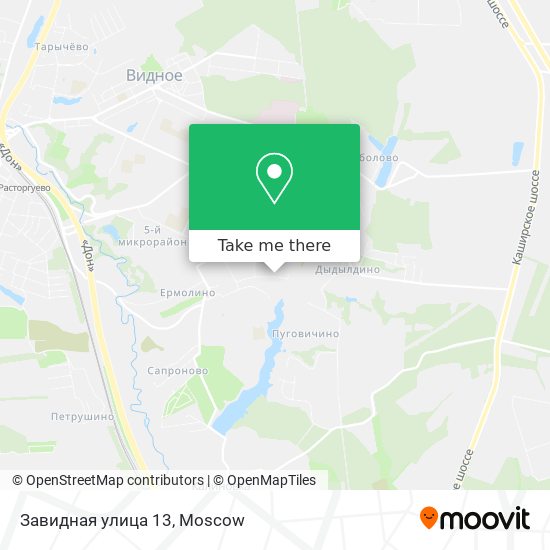 Завидная улица 13 map