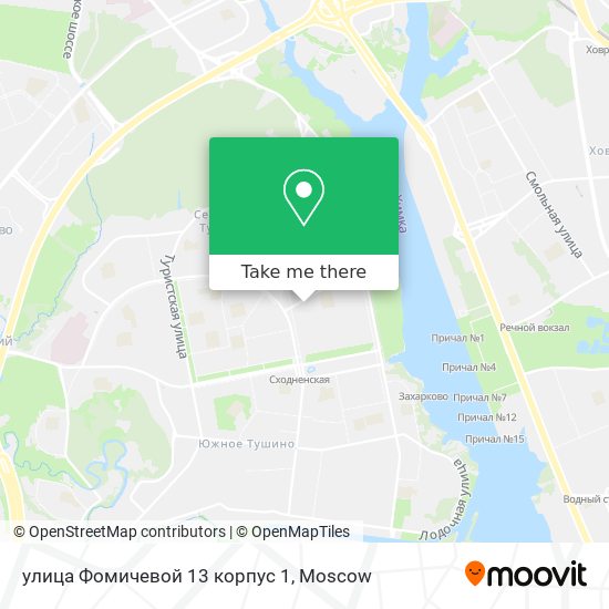 улица Фомичевой 13 корпус 1 map