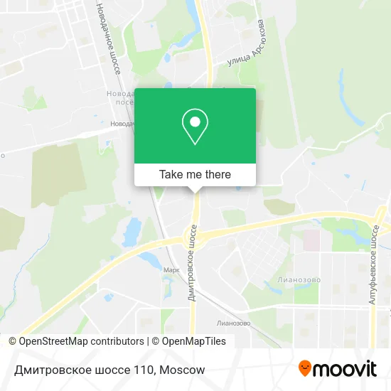 Дмитровское шоссе 110 map
