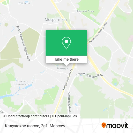 Калужское шоссе, 2с1 map