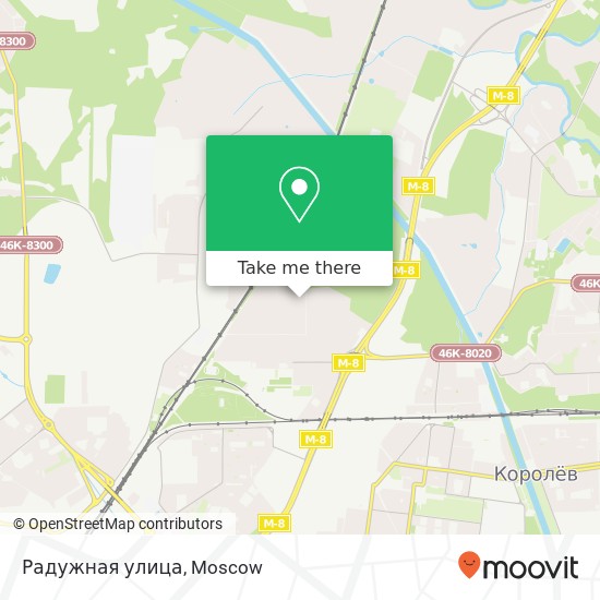 Радужная улица map