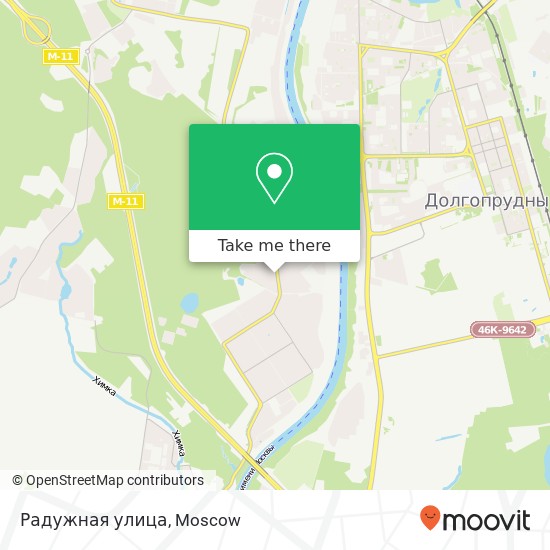 Радужная улица map