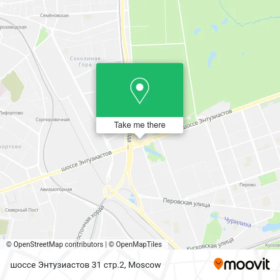 шоссе Энтузиастов 31 стр.2 map