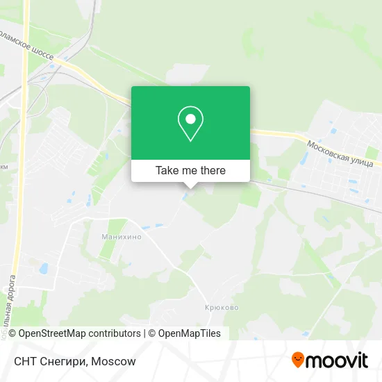 СНТ Снегири map
