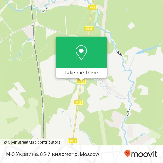 М-3 Украина, 85-й километр map