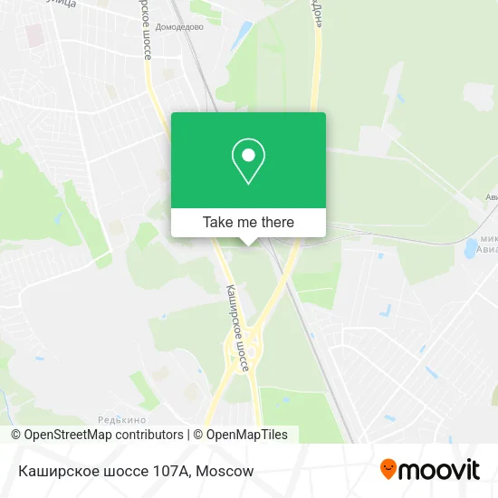 Каширское шоссе 107А map