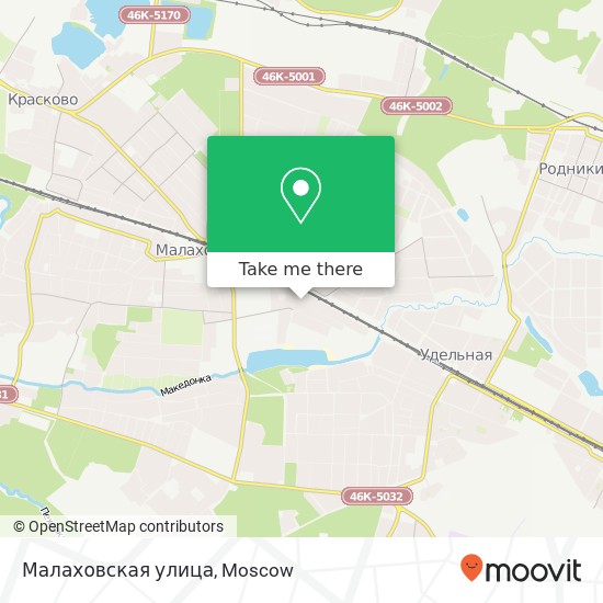 Малаховская улица map