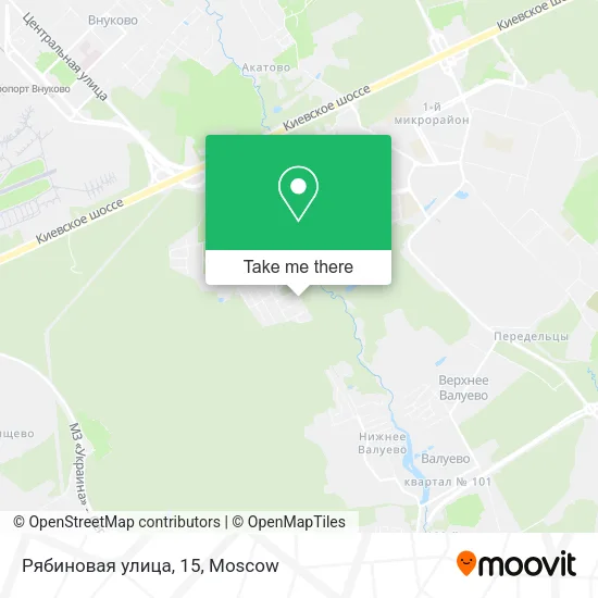 Рябиновая улица, 15 map