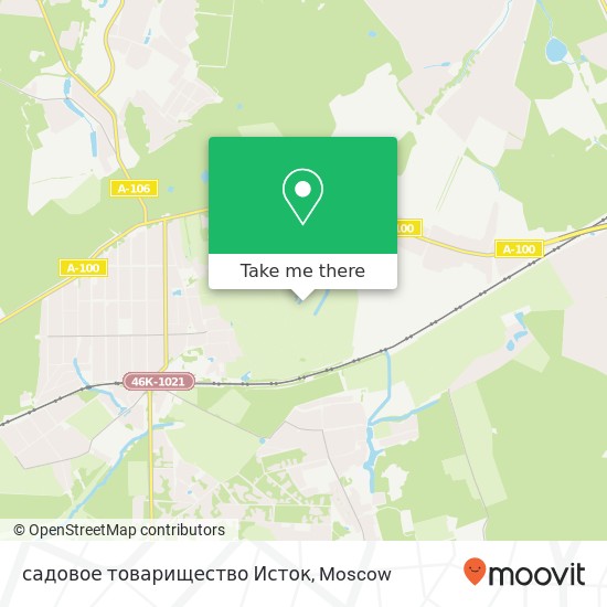 садовое товарищество Исток map