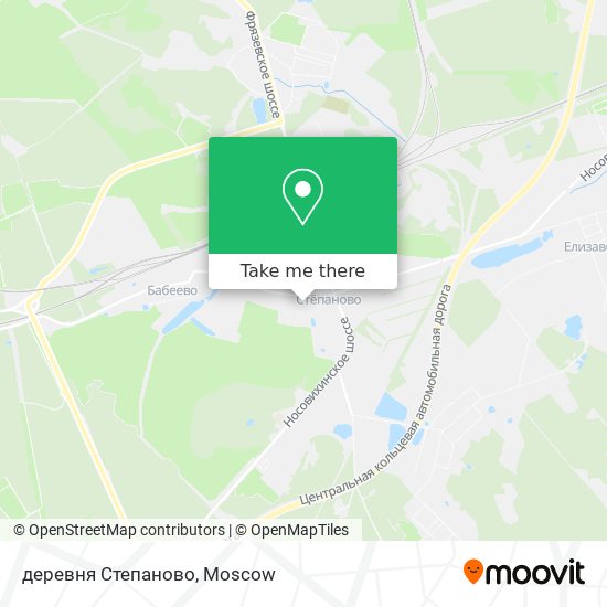 деревня Степаново map
