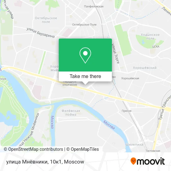 улица Мнёвники, 10к1 map