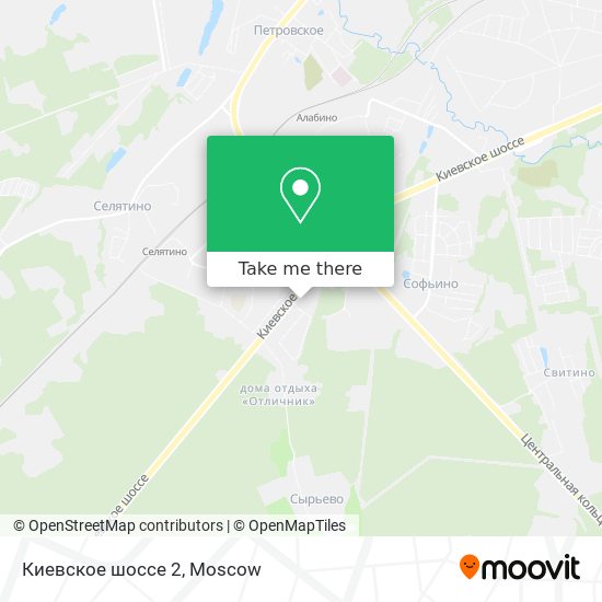 Киевское шоссе 2 map