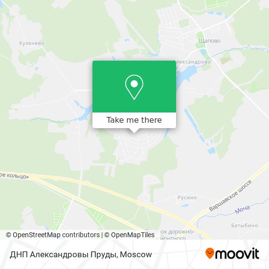 ДНП Александровы Пруды map