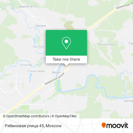 Рябиновая улица 45 map