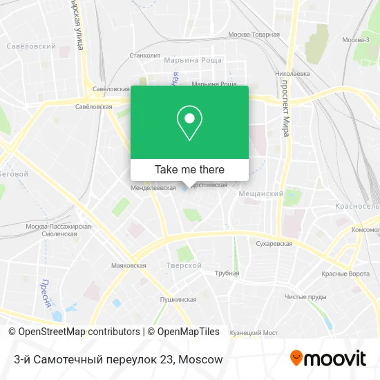 3-й Самотечный переулок 23 map