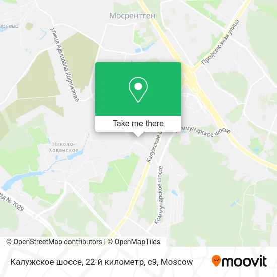 Калужское шоссе, 22-й километр, с9 map