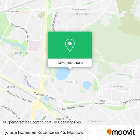 улица Большая Косинская 45 map