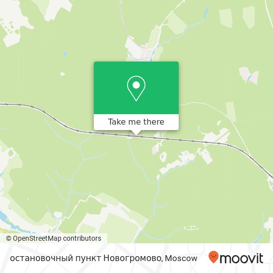 остановочный пункт Новогромово map