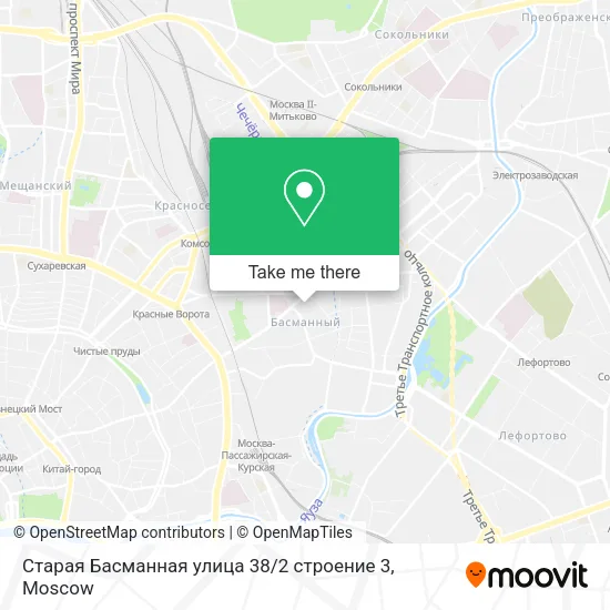 Старая Басманная улица 38 / 2 строение 3 map