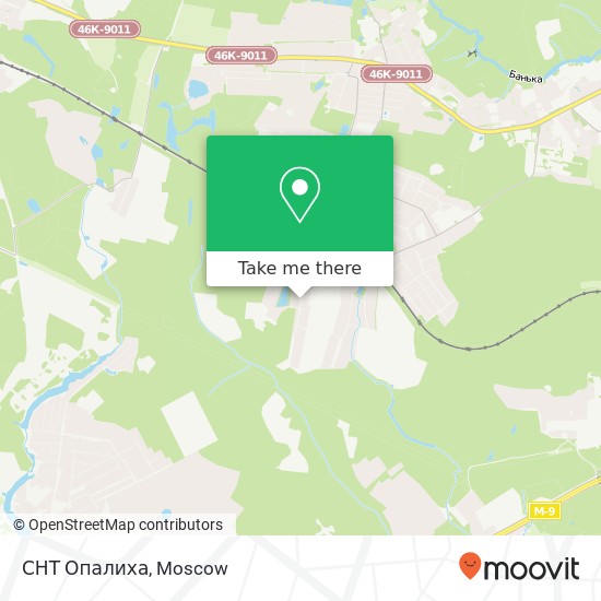 СНТ Опалиха map