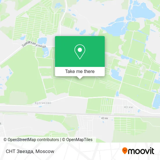 СНТ Звезда map