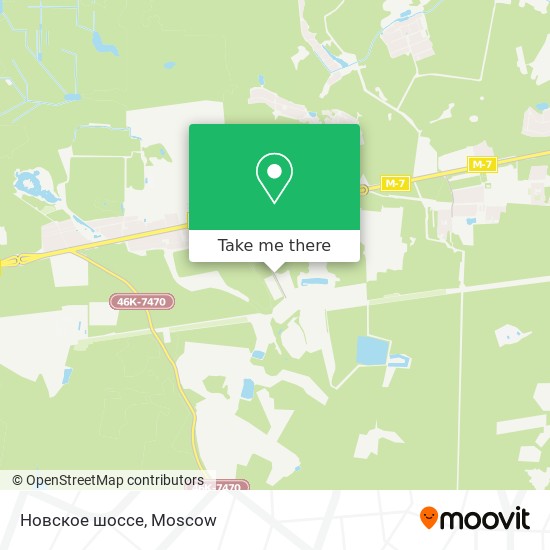 Новское шоссе map